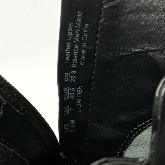 FRANCO SARTO Womens Dalden Black Leather Chunky Heel Ankle Boot Size 9.5 - Picture 10 of 12